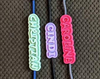 Personalized Cable Clip for Android or iPhone charging cables. 3D Printed to your custom specifications! Explore our unique options now!