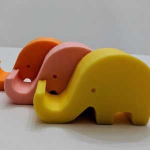 3D-geprinte olifant telefoonstandaard, mobiele telefoonstandaard, iPhone, telefoonstandaard, Kindle-standaard, visitekaartjeshouder, olifant cadeau, telefoonhouder
