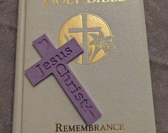 Bible Bookmark, Cross Bookmark, Bible Jesus Christ Page Holder, Religious Gift, Religious Stocking Stuffer