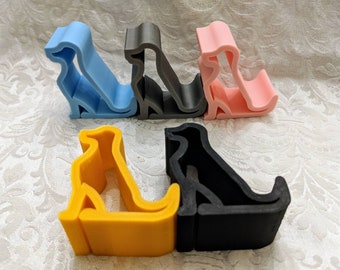 Suporte para telefone para cachorro impresso em 3D, suporte para telefone celular, iPhone, suporte para telefone, suporte para Kindle, suporte para cartão de visita, presente para cachorro, suporte para telefone, amante de cães