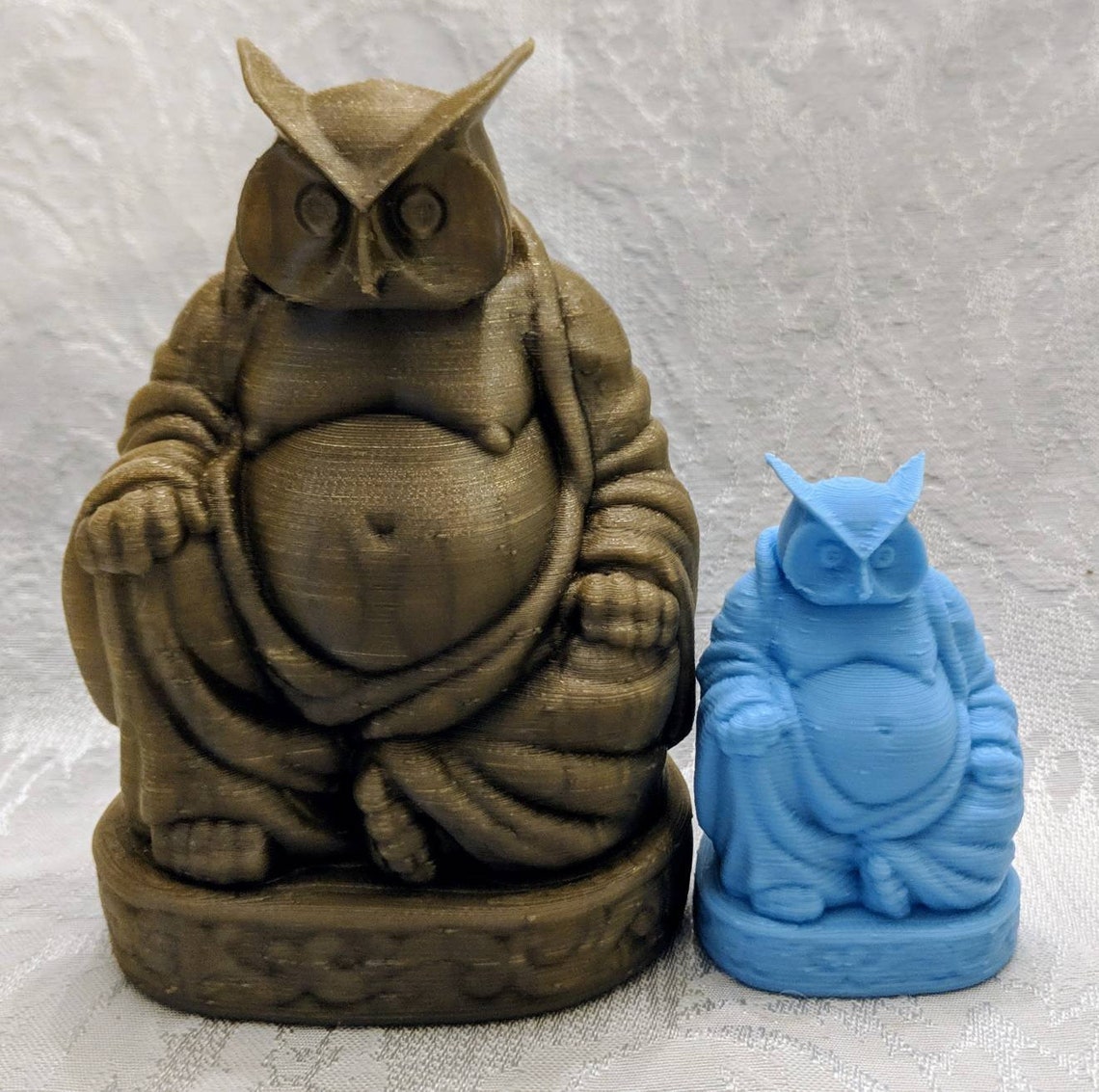 Owl Buddha 3D Printed Owl Buddha Christmas Gift Owl Gifts Etsy