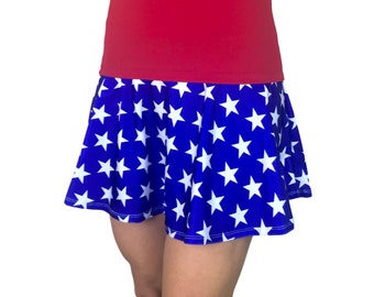 Wonder Woman Athletic Flare Skort W/ Pocket- Tennis Skirt