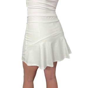 SALE - Flutter Golf Skort W/Pockets *White Embossed* - Tennis, Running, Golf Skirt