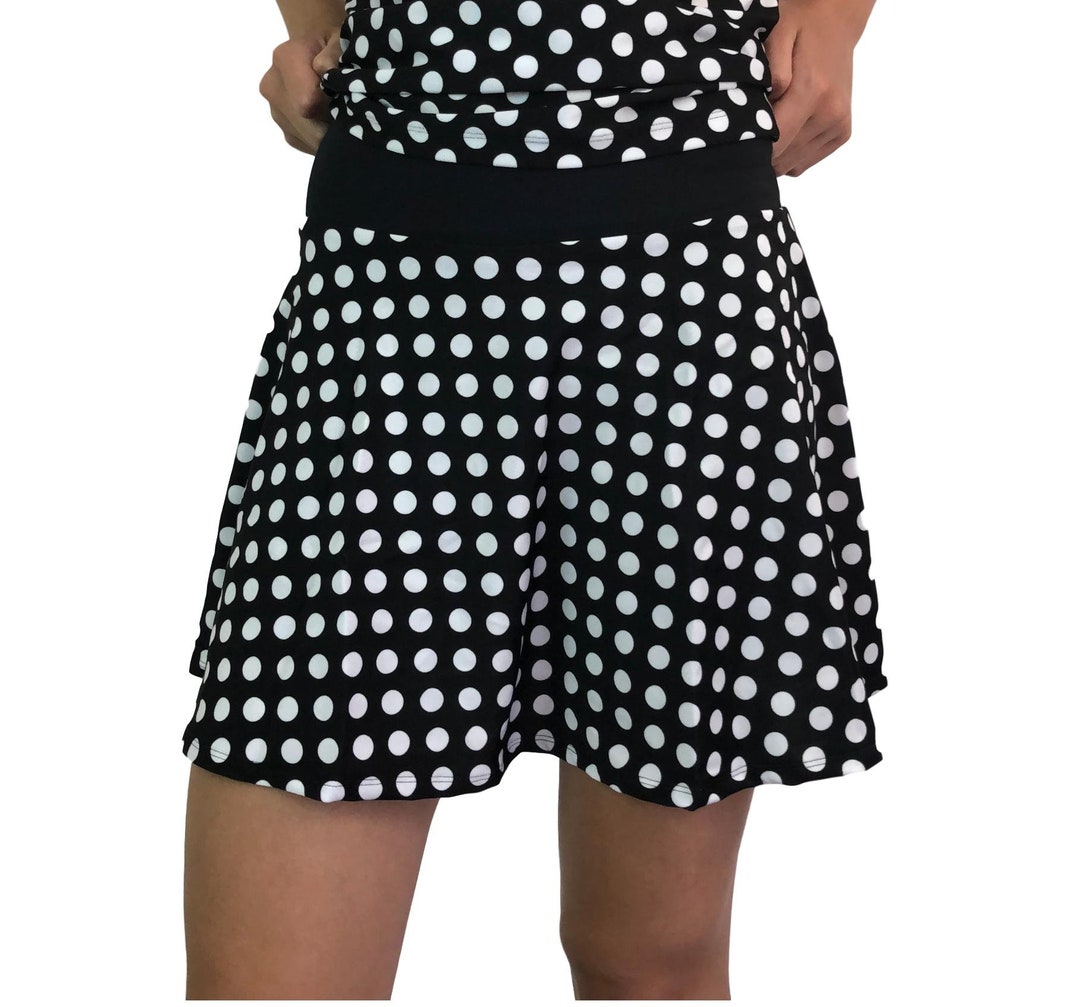 Polka Dot Athletic Flare Skirt W/ Compression Shorts and - Etsy