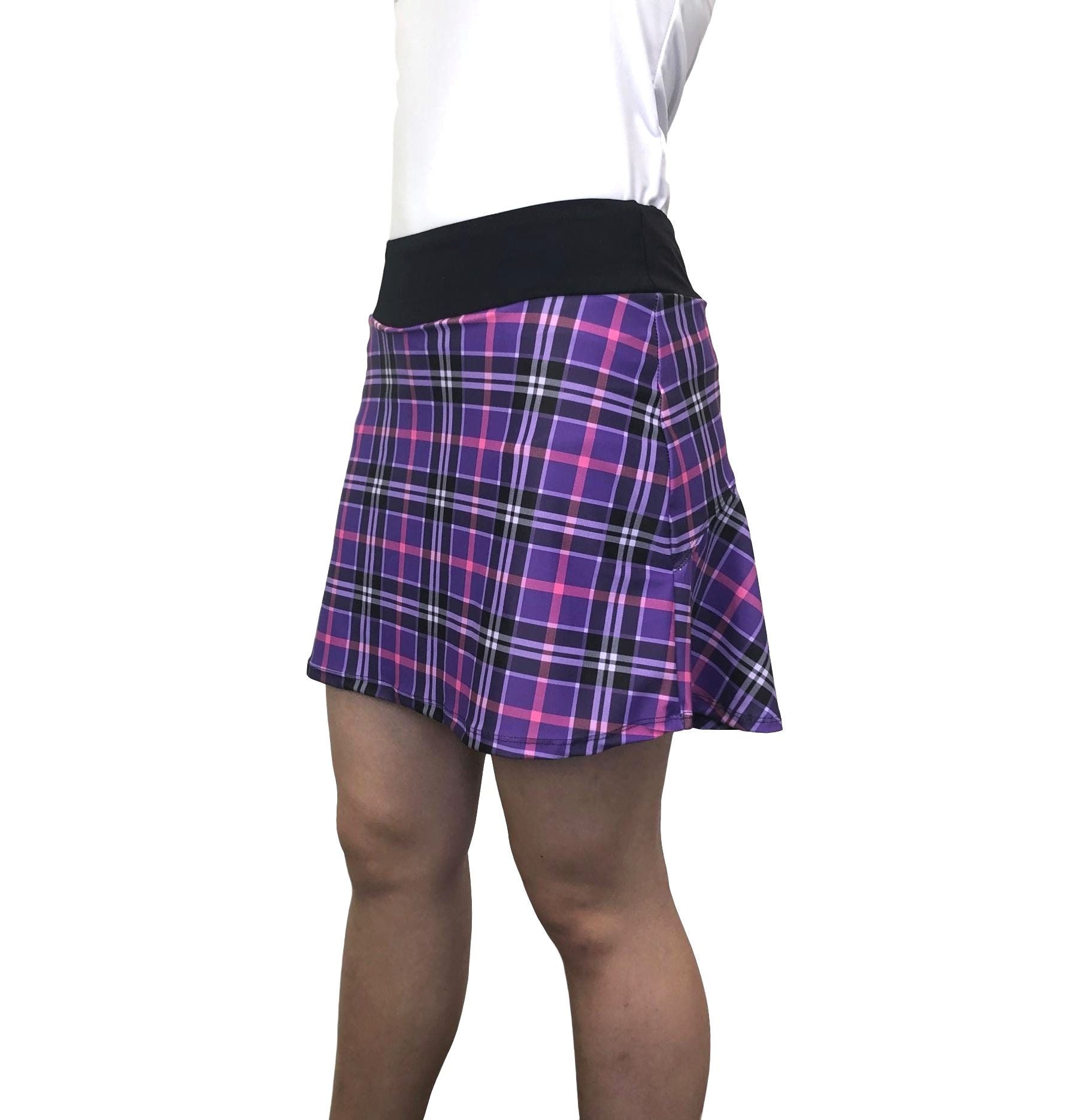 Purple Plaid W/ Plaid Athletic Flutter Golf Running Tennis - Etsy Canada
