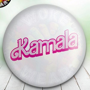 Kamala Harris 2024 Political Pin, Retro Style, President, White House, Democrat, Liberal, Vote, Election, Progressive, Feminist, POTUS