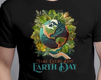 Camiseta del Día de la Tierra: Concienciación sobre el cambio climático y el medio ambiente