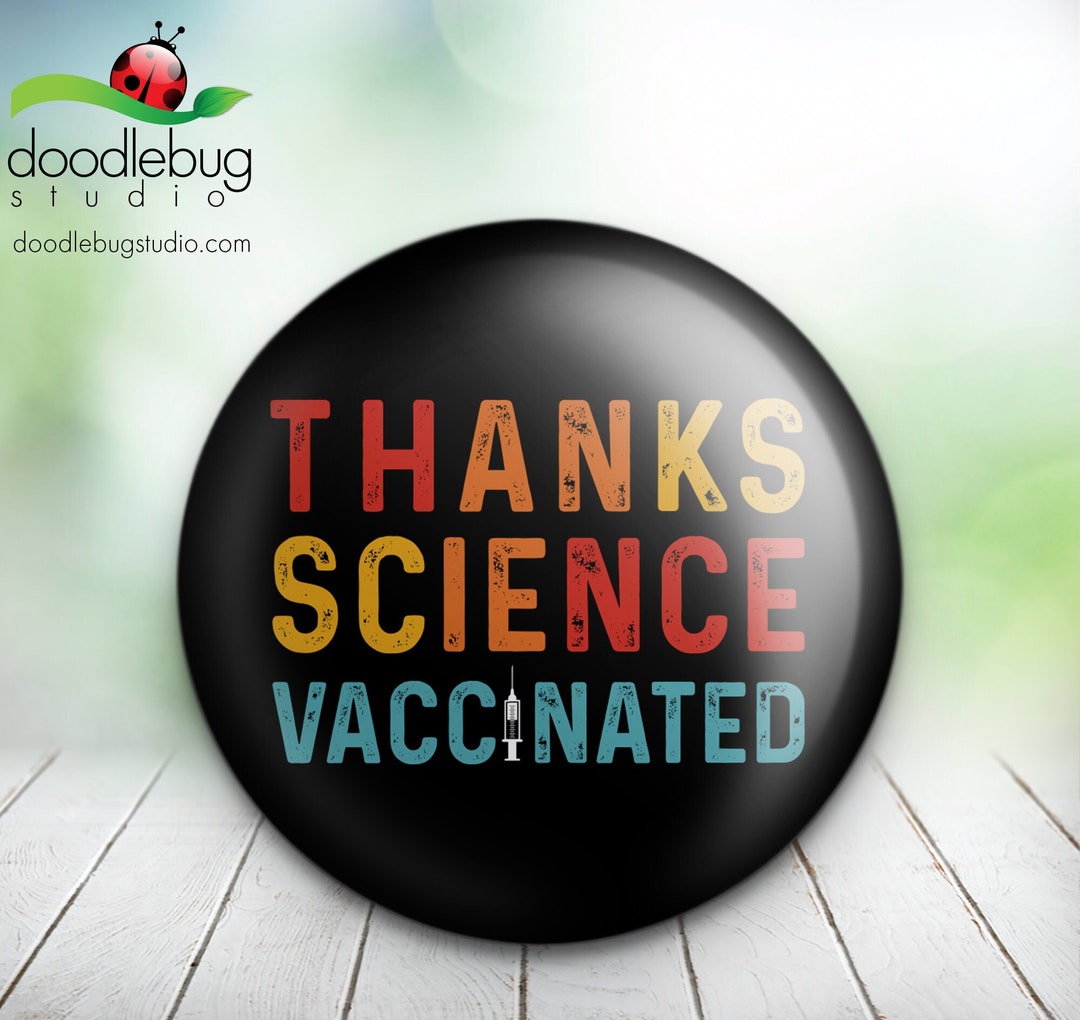 Thanks Science Compound Thanks Science Retro Text - Button Pin - Etsy