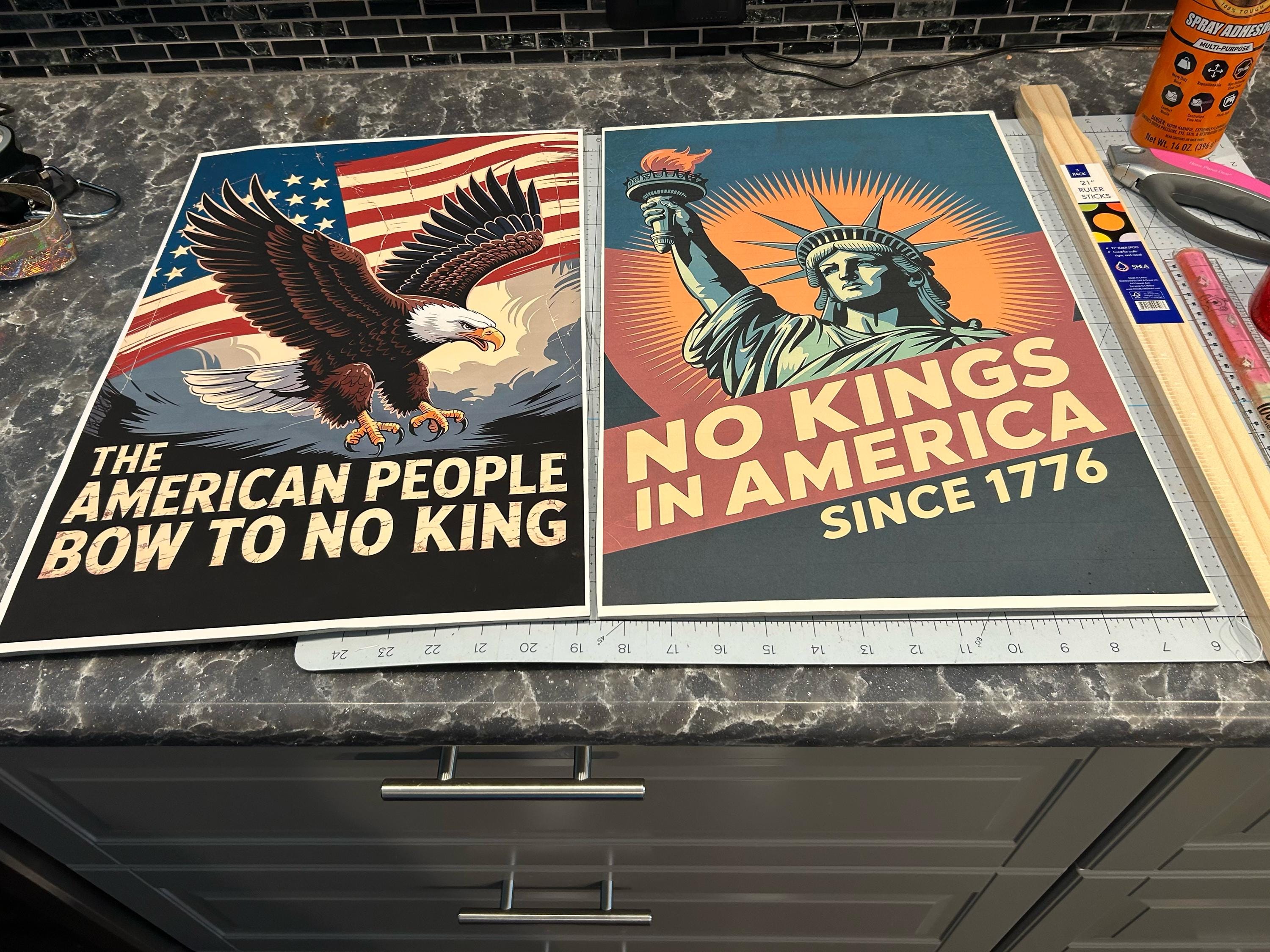 Statue of Liberty Print: No Kings in America - Patriotic Wall Art - Etsy