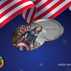 Superhero Inspired Kamala Pin, Democratic, Presidential, Nominee, POTUS ...