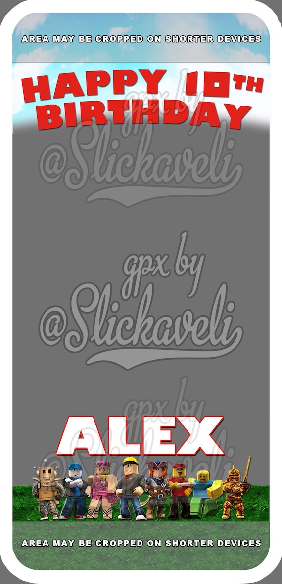 Custom Roblox Snapchat Geofilter Etsy - girl roblox character name alex