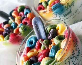 Fruit Loop Cereal Mini Candles