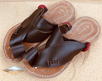 Men's leather sandals ~ SandCruisers ~ Traditional Handmade Arabian Sandals ~ Great for beaches, pools, parks, grass, and outdoors!