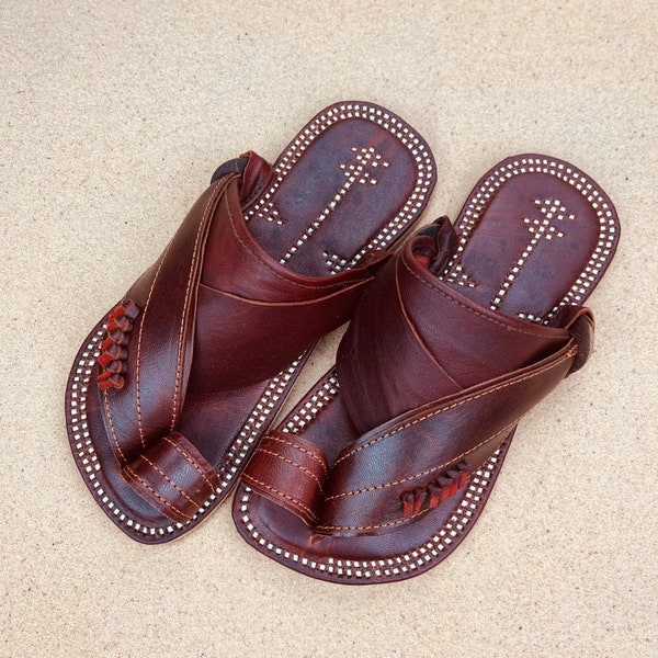 Womens brown leather sandals SandCruisers handmade Traditional Arabian sandals perfect for outdoors, pools, lakes, picnics and beaches
