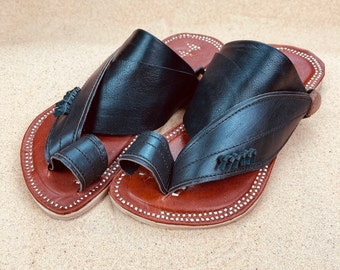 Mens black leather sandals ~ SandCruisers ~ Handmade sandals~ Great for outdoors, beaches, pools, parks, grass, and outdoors!