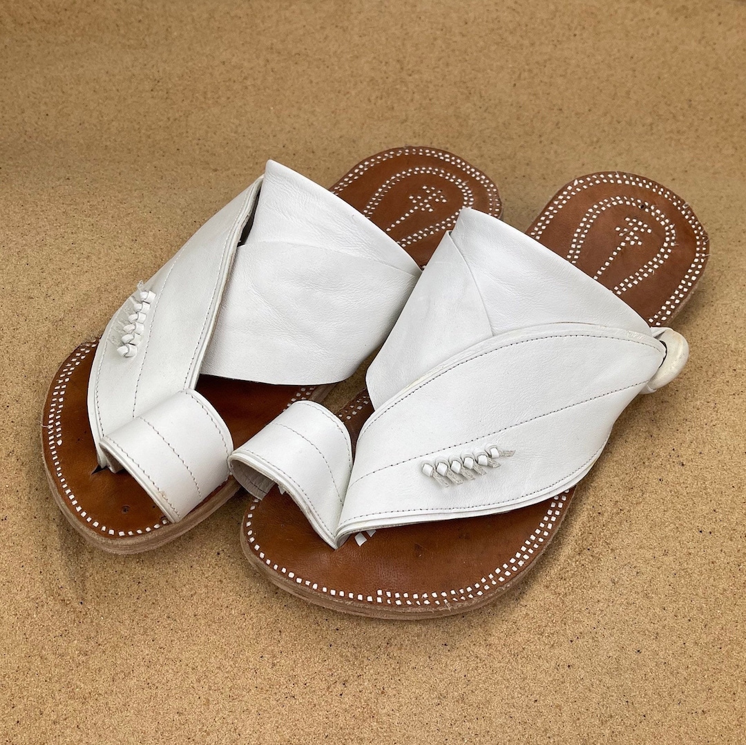 Mens White Leather Sandals Sandcruisers Handmade Sandals Great for