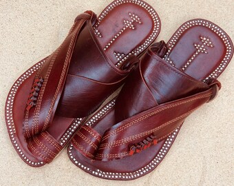 Womens brown leather sandals SandCruisers handmade Traditional Arabian sandals perfect for outdoors, pools, lakes, picnics and beaches