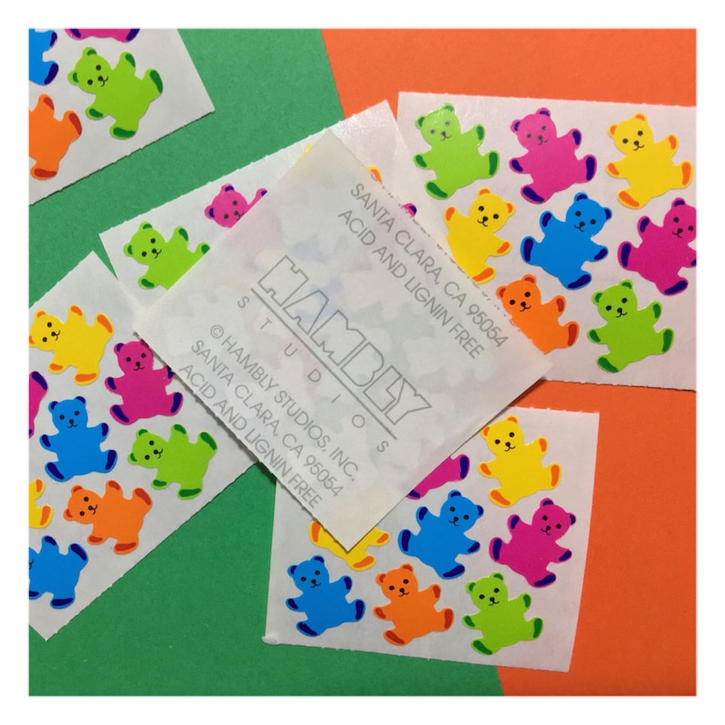 Beautiful Glittery Prism Hambly Teddy Bear Gummy Bears Sticker Mod