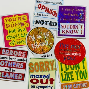 Vintage Funliners Vending Machine Stickers from Early 2000s