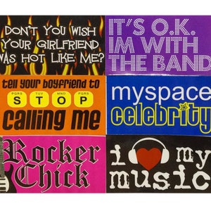 Early 2000s Mini Bumper Stickers