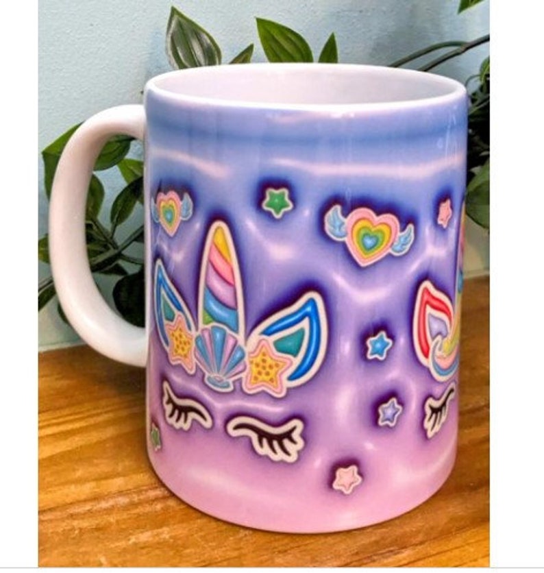 Unicorns and Shooting Stars 3D Printed 11 Oz Mug - Etsy