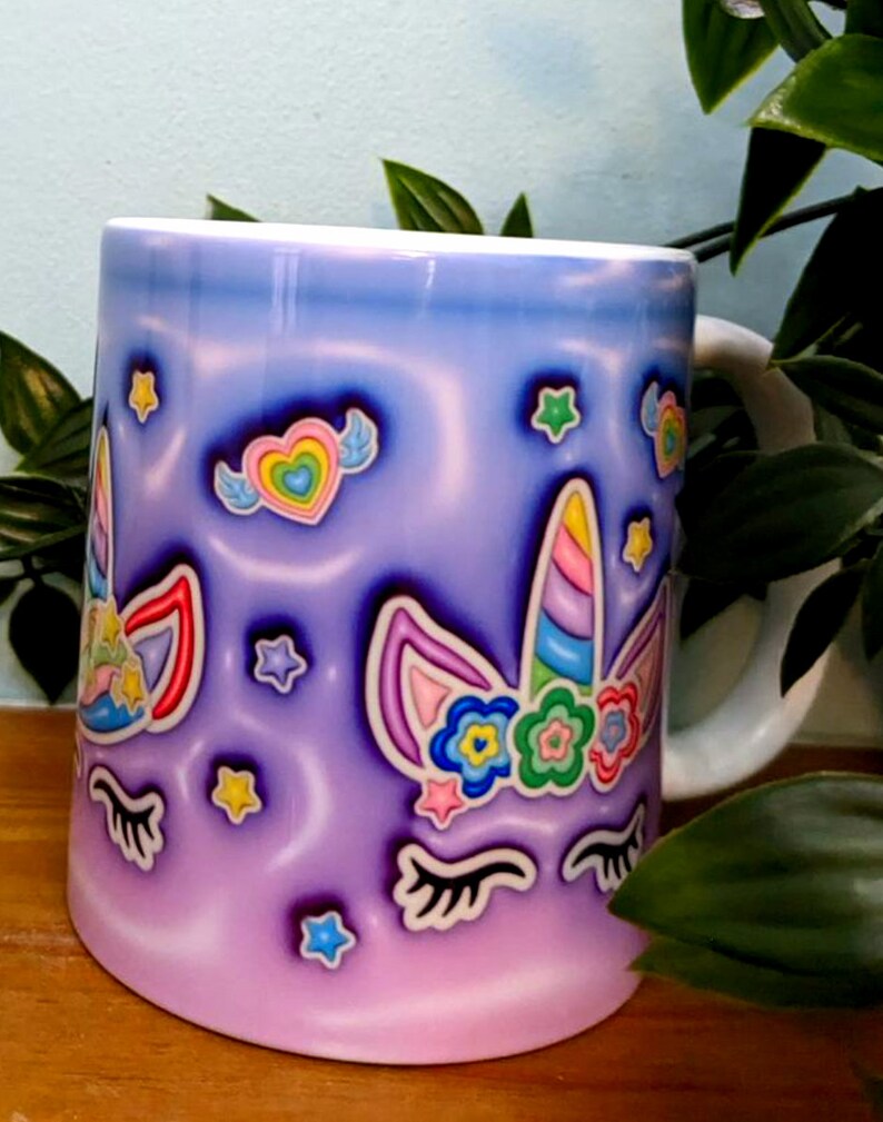Unicorns and Shooting Stars 3D Printed 11 Oz Mug - Etsy