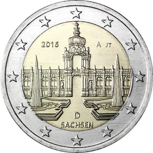 Commemorative coin 2 EUR Gemany - SACHEN