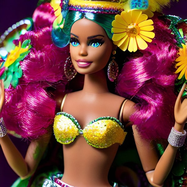 Barbie beauté brésilienne, 5 photos, Rio, Carnaval, Téléchargement instantané