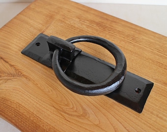 Handmade Forged Iron Door Knocker - Blacksmith Entrance Decor