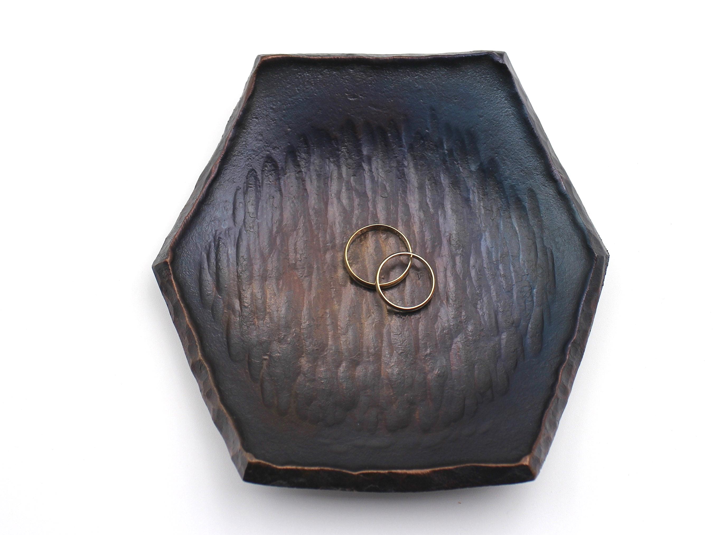 6th Anniversary Gift - Personalized Wrought Iron Dish  -  Celebrating Sixth Year  - Wedding Gift