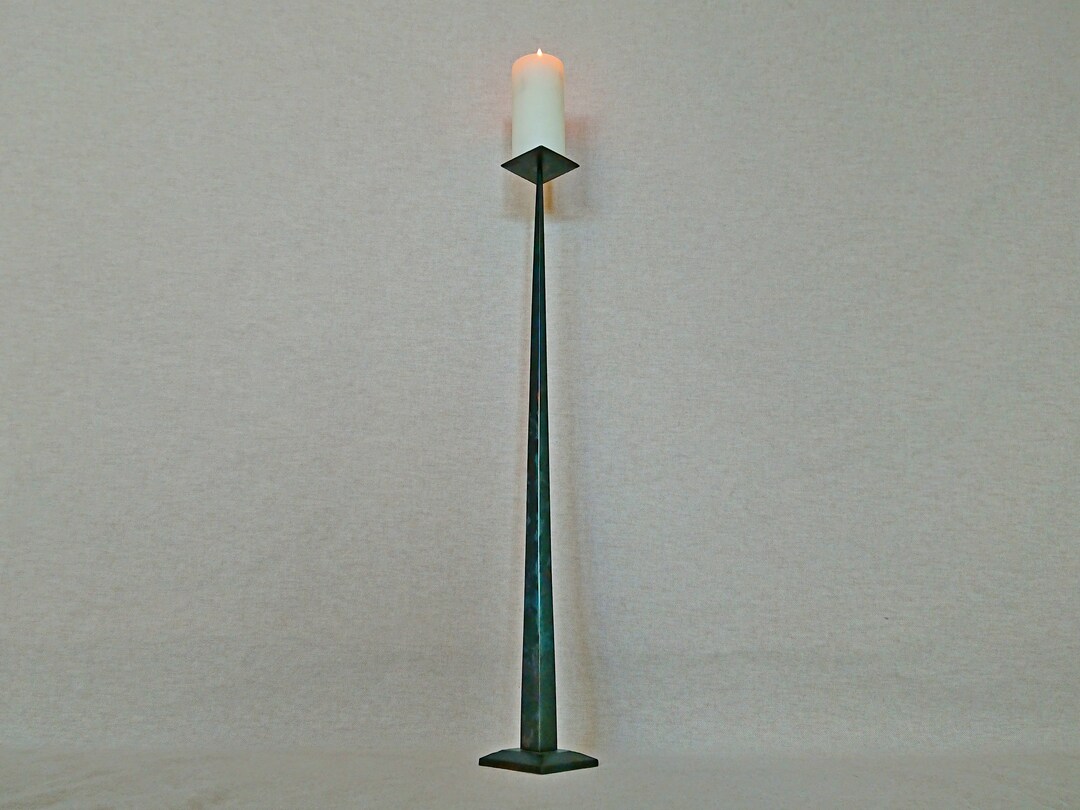 Tall Candle Holder Wrought Iron Floor Candle Holder Metal Decor for
