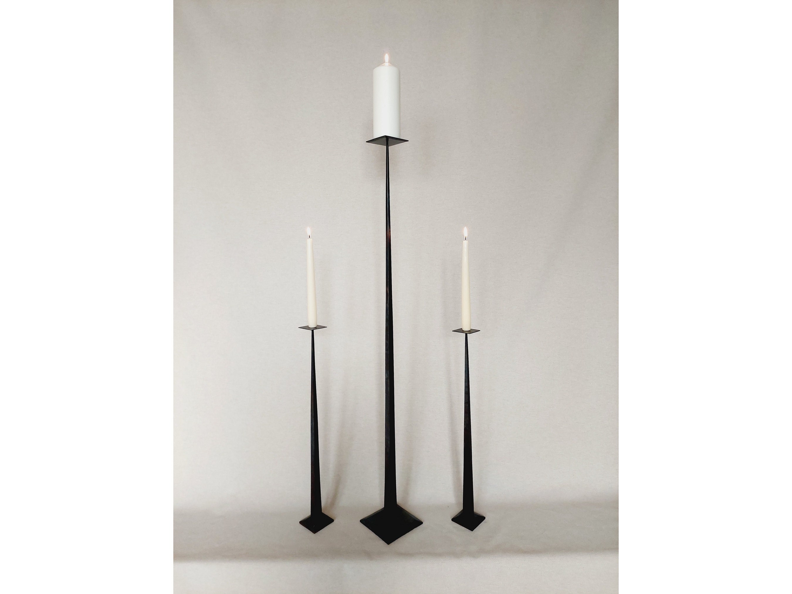Tall Candle Holder Wrought Iron Floor Candle Holder Metal Decor for
