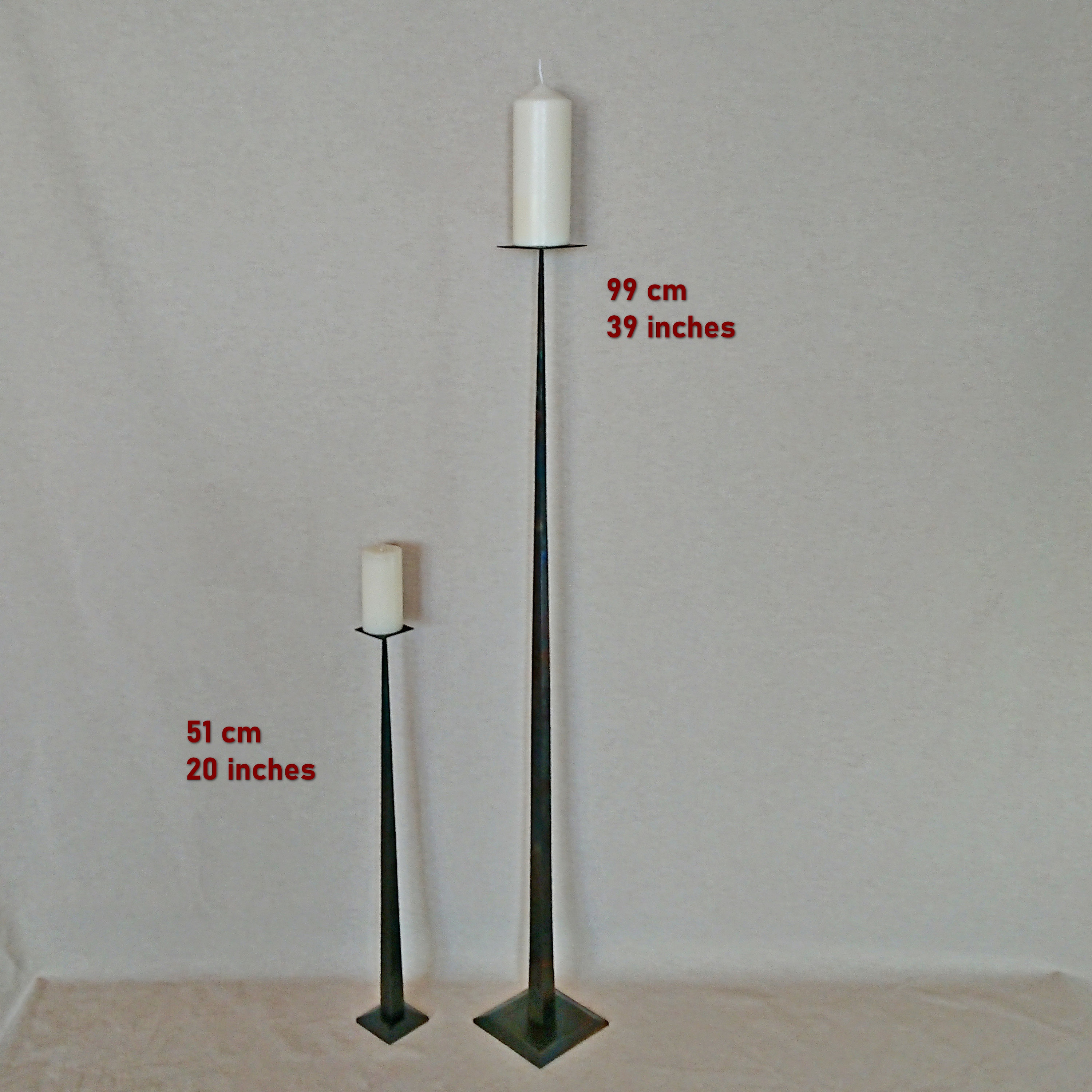 Tall Candle Holder Wrought Iron Floor Candle Holder Metal Decor for