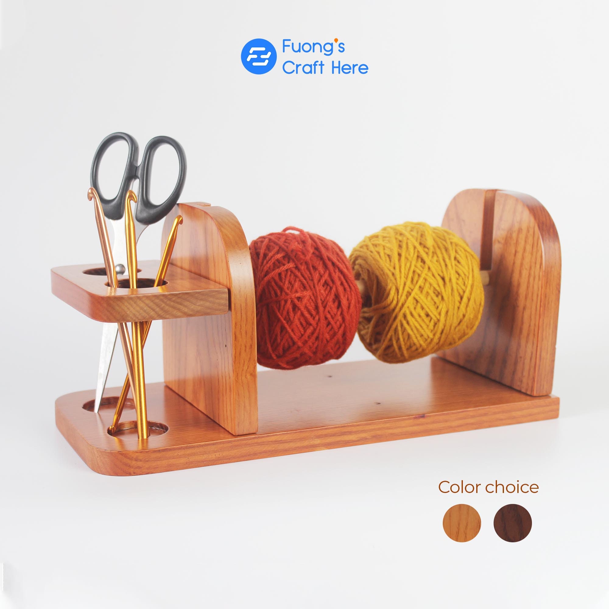ADJUSTABLE Yarn Holder, Knitting and Crochet Supplies Organizer, Double  Yarn Holder, Wooden Yarn Caddy, Yarn Workstation, Crochet Hook Stand -   Canada