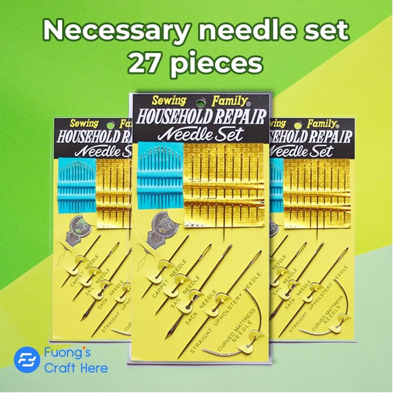 ZP Crafts Upholstery Repair Kit - 12 Heavy Duty Hand Sewing Needles | Buy Now With Express International Delivery