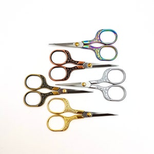 Stainless Steel Embroidery/Nail Scissors with Sharp Blades for Sewing and Embroidery, Vinatage style scissors, needle craft scissors