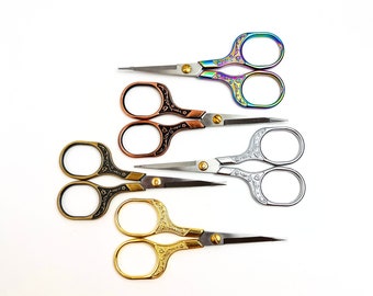 Vintage Style Stainless Steel Embroidery Scissors, Sharp Needle Craft Tool