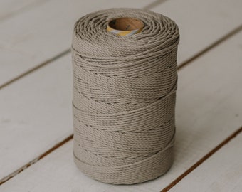 Macrame Cord 3mm / 11" or 4mm / 15" * Cotton Rope about 1400m / 4593ft or 850m/ 2788ft. * Twisted Macrame Cord * Macrame Twine * Cordon