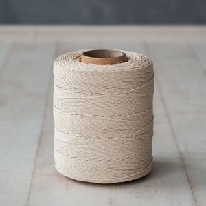 Macrame Cord 3mm / .11&quot;. Approx. 1500 m/ 4921 ft Twisted Cord * 100% Cotton Rope * Cotton Cord for Macrame Projects