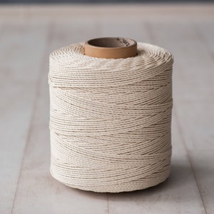 Macrame Cord 4mm / .15&quot;. Approx.  870m / 2854ft Twisted Cord * Cotton Rope