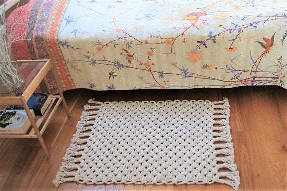 Macrame Rug Macrame Carpet Handmade Rug Bohemian Carpet Bohemian Rug Boho Rug Hygge Decor Home Decor Hygge Rugs Rag Rug