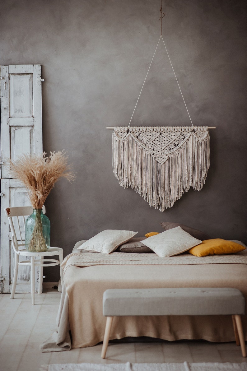 Large Macrame Wall Hanging Bedroom Decoration Wall Etsy