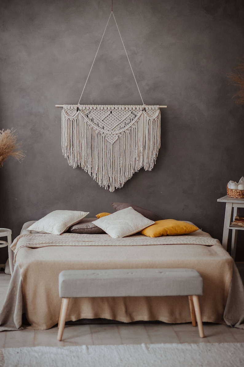 Large Macrame Wall Hanging Bedroom Decoration Wall Etsy