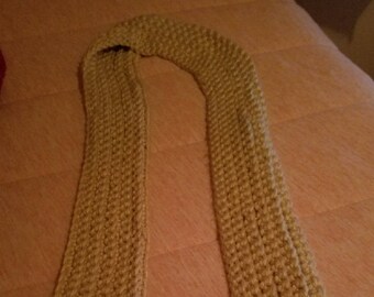 crochet ribbed scarf