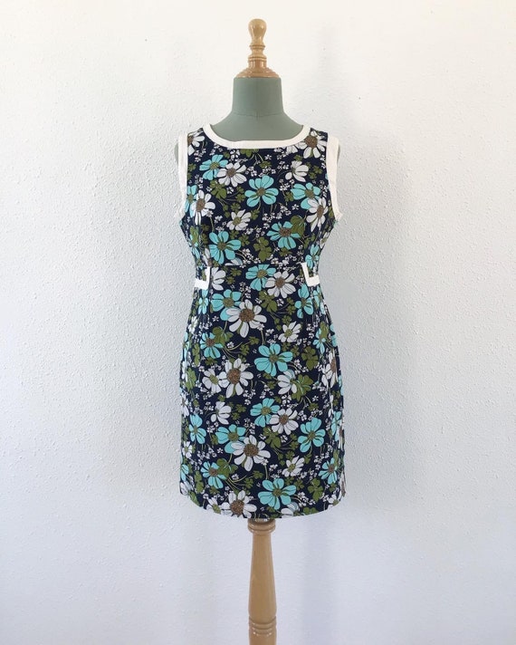 Vintage Floral mini dress, Floral mini dress, Vint