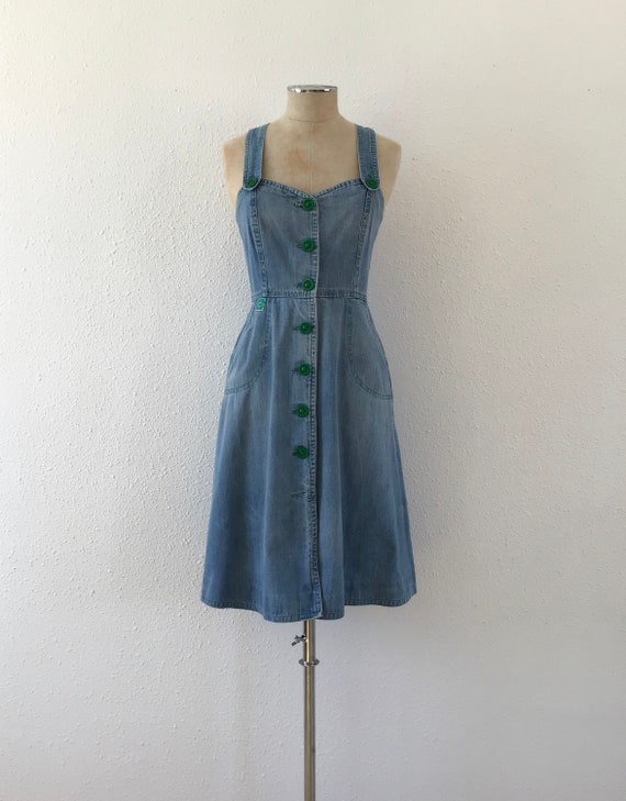 Vintage denim dress, Denim dress, Vintage dress, v
