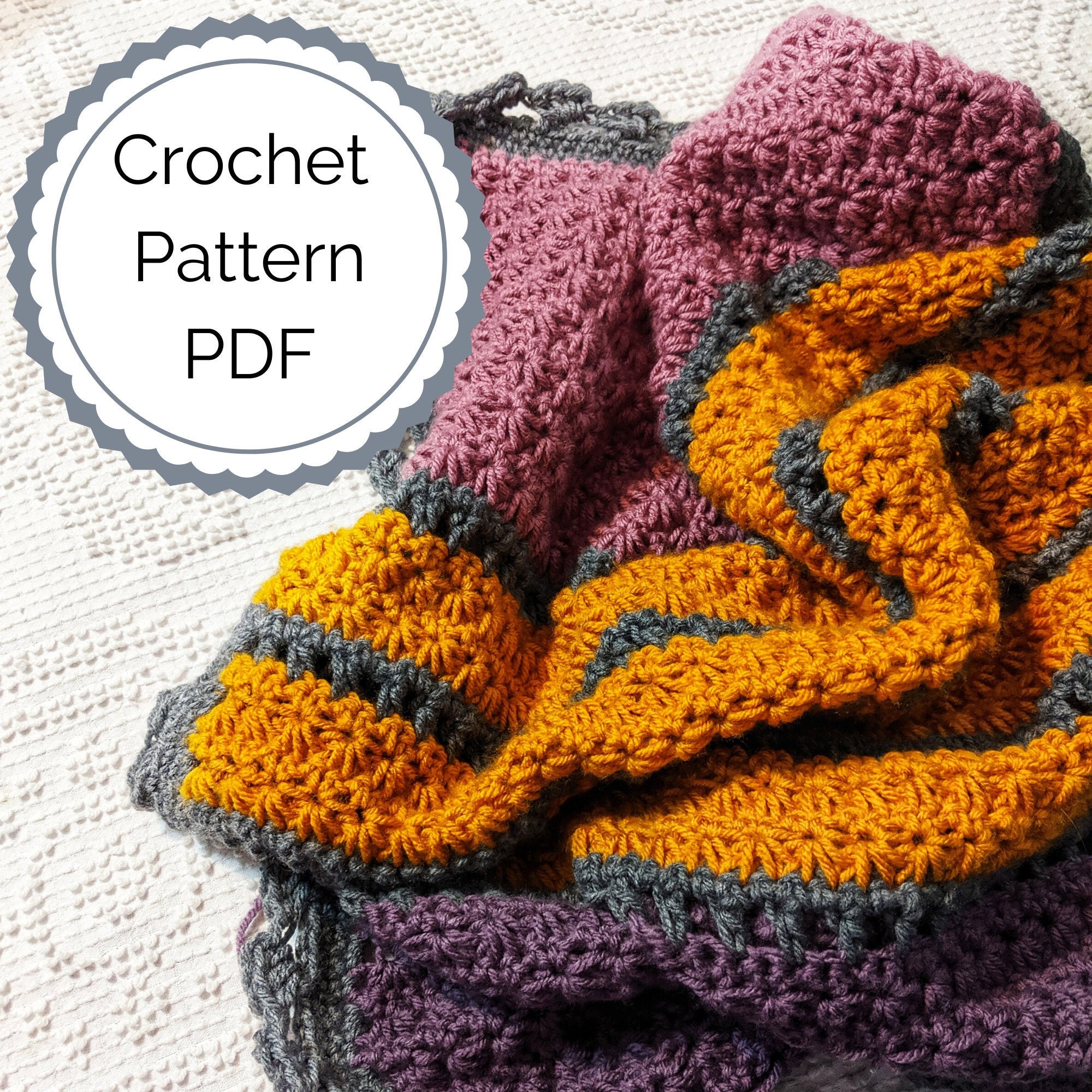 Easy to Crochet Baby Blanket Dandelion Dreams Bagoday Crochet Pattern