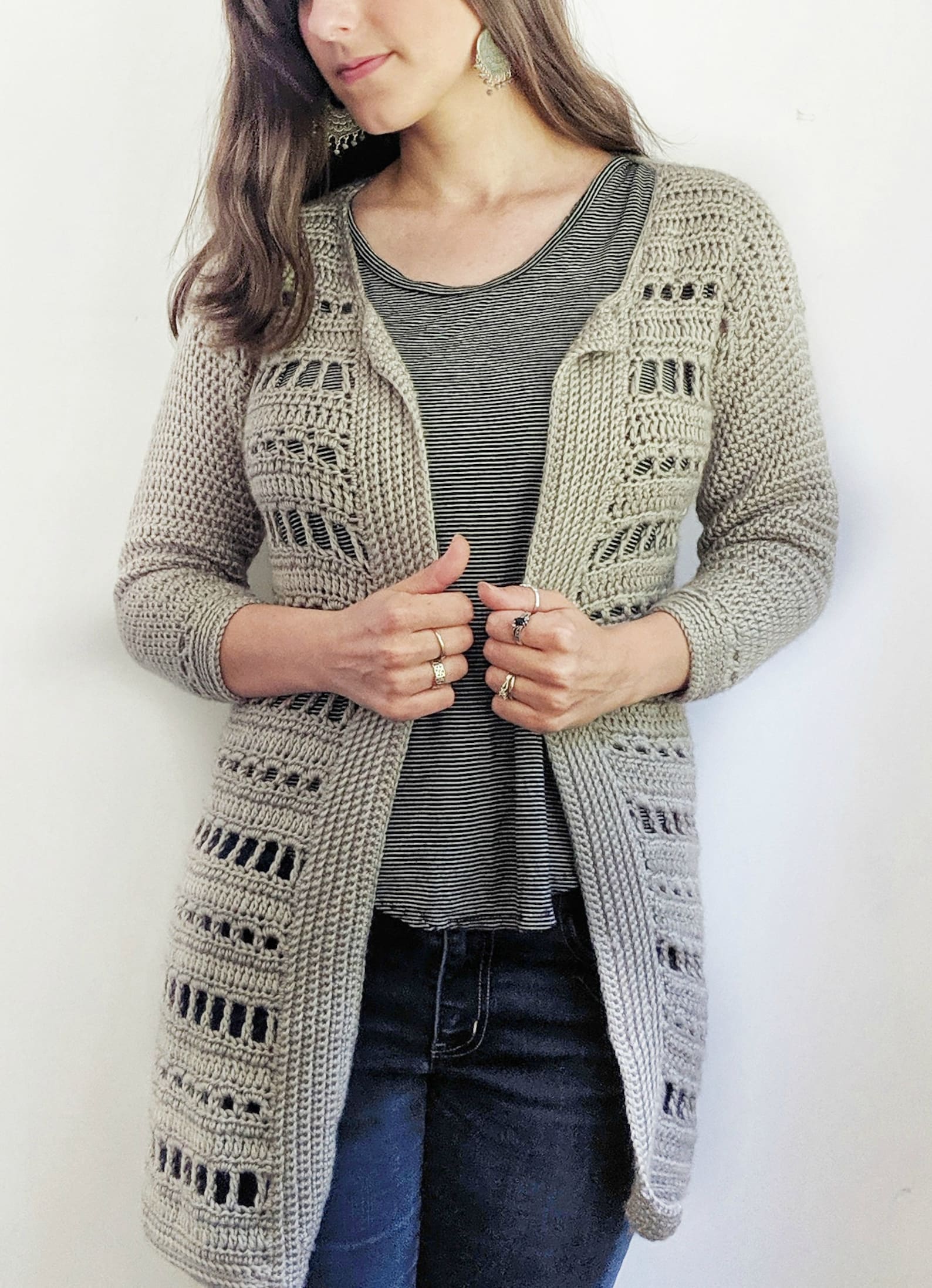 Crochet Cardigan PDF PATTERN Open Front Cardigan Pattern - Etsy