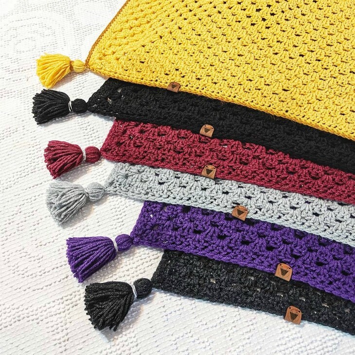 Easy Beginner Crochet Triangle Scarf Pattern PDF | Simple Crochet Scarf ...