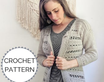 PDF Pattern Crochet Cardigan for Man Cardigan PDF Pattern - Etsy